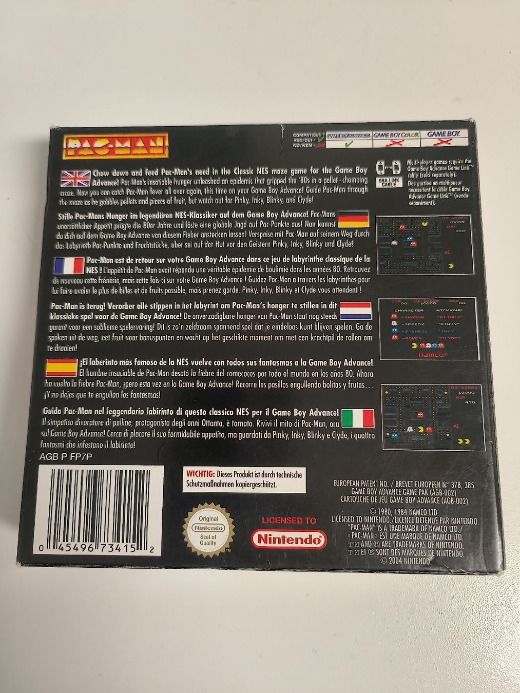 Giochi: Pacman Gameboy Advance GBA OVP – Usato da Lachen SZ venduto da JDM_Seikatsu 2