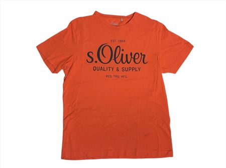 S.Oliver T-Shirt, Grösse M, Regular Fit, Orange - Herren