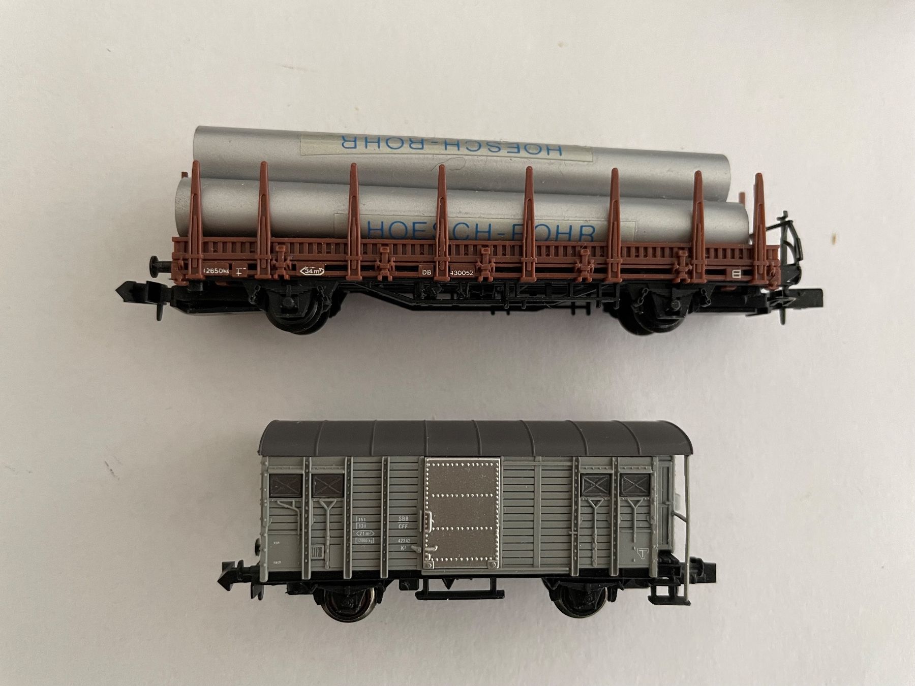 Arnold Modellini di ferrovie: Arnold Spur N   7 x  verschiedene Güterwagen – Usato da Rorschach venduto da Karotten 3