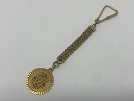 Schlüsselanhänger Krebs Sternzeichen 750er Gold, Gelbgold