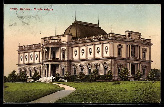 Cartes postales: AK Genève, Museum Ariana, 1909 – D'occasion à Berlin par bartko-reher