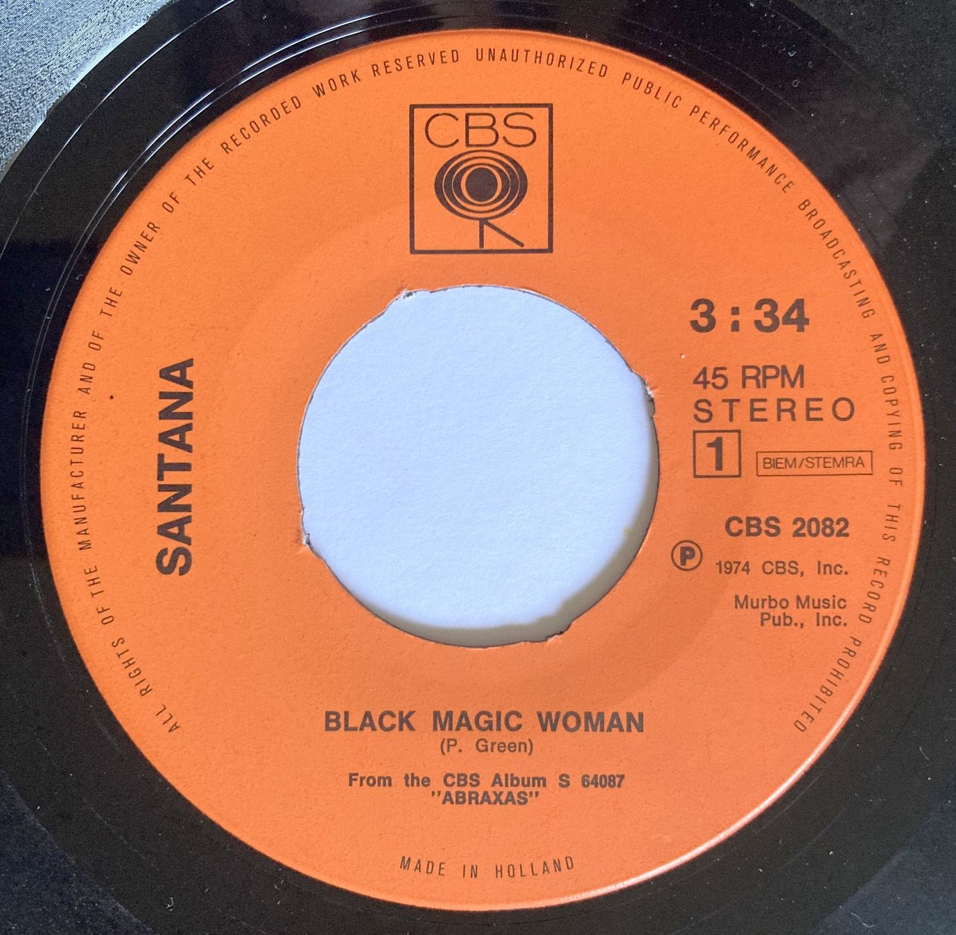 Dischi in vinile: SANTANA - BLACK MAGIC WOMAN – Usato da Bottens venduto da hotter-than-hell 2