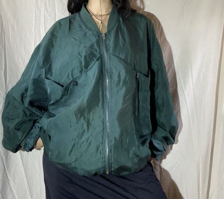 Grüne leichte Übergangsjacke/Bomberjacke ￼