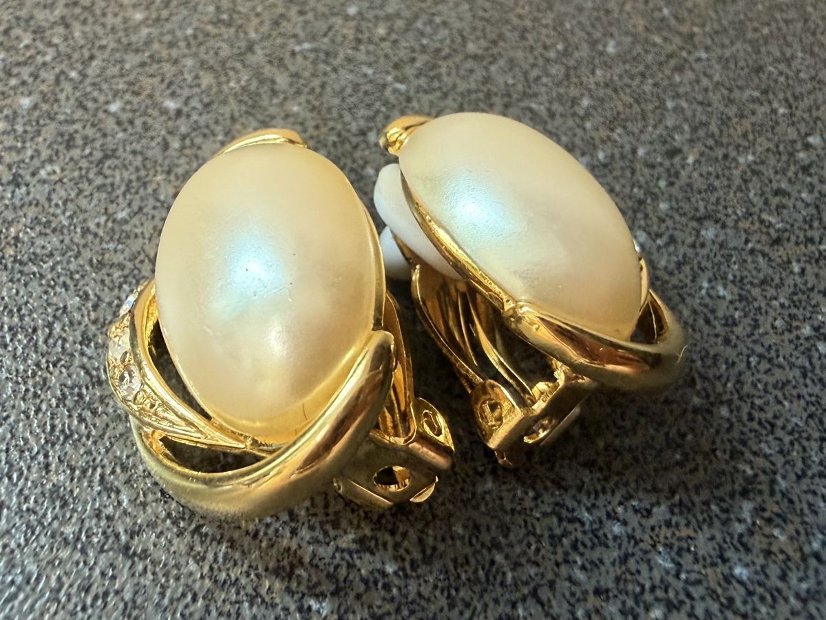 Orecchini pendenti & Orecchini a lobo: Vintage Ohrringe Clips Luxus Modeschmuck   – Usato da Lamone venduto da LaCantinaMagica 4