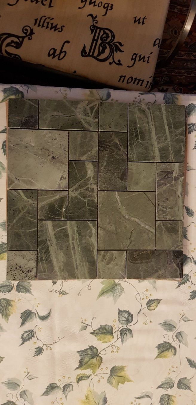 Rivestimenti per pavimenti: Marmor Mosaik grün – Nuovo e nell'imballaggio originale da Gockhausen venduto da Heimonline