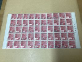50x Fr. 0.10 Briefmarken postfrisch Ziffermarken 1970
