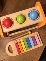 Kinder Klopf xylophon mit Hammer guter Zustand