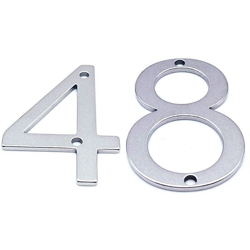 Insegne: 50mm Hausnummer silber (0-9) – Nuovo e nell'imballaggio originale da Uerkheim venduto da Kaufoption 5