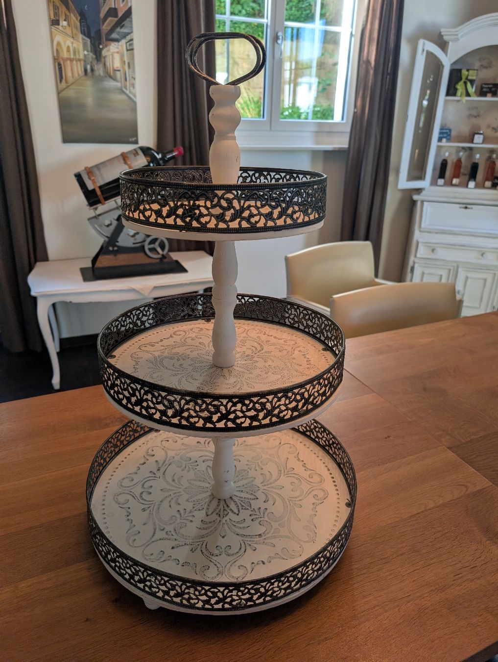 Servierplatten: grosse Etagère shabby Chic – Gebraucht aus Bubendorf von Dens2 2