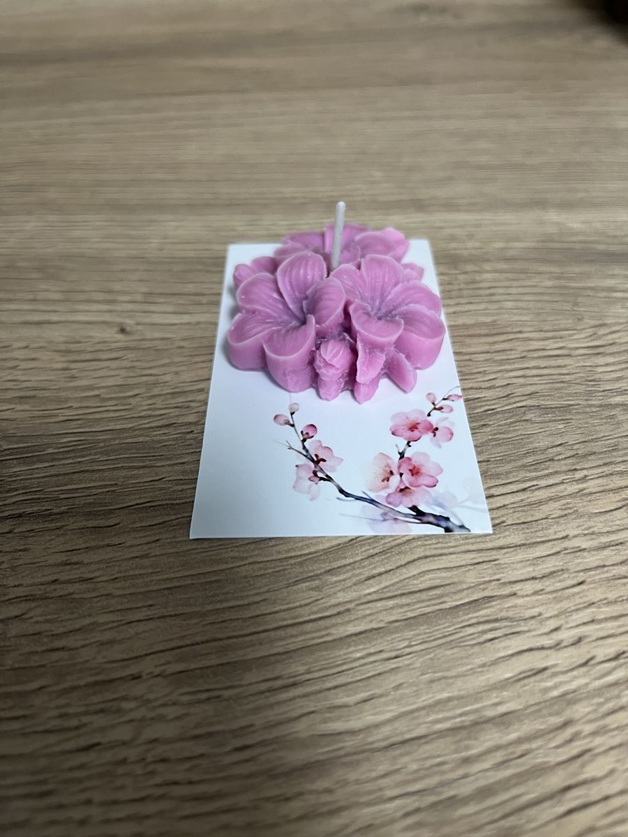 Candele: Blumenkerze pink, handgemacht – Nuovo (secondo la descrizione) da Frick venduto da van_2dhd 1