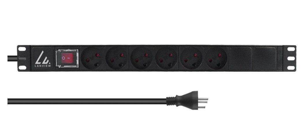 Stromzufuhr: 19'' rack mount power strip, – Neu und originalverpackt aus Gossau ZH von OrderflowAG