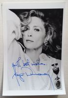 Faye Dunaway, signiertes Original-Autogramm, 1992