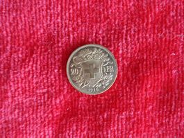 Goldvreneli 20 Franken - 1916 B - selten - Sammlerstück