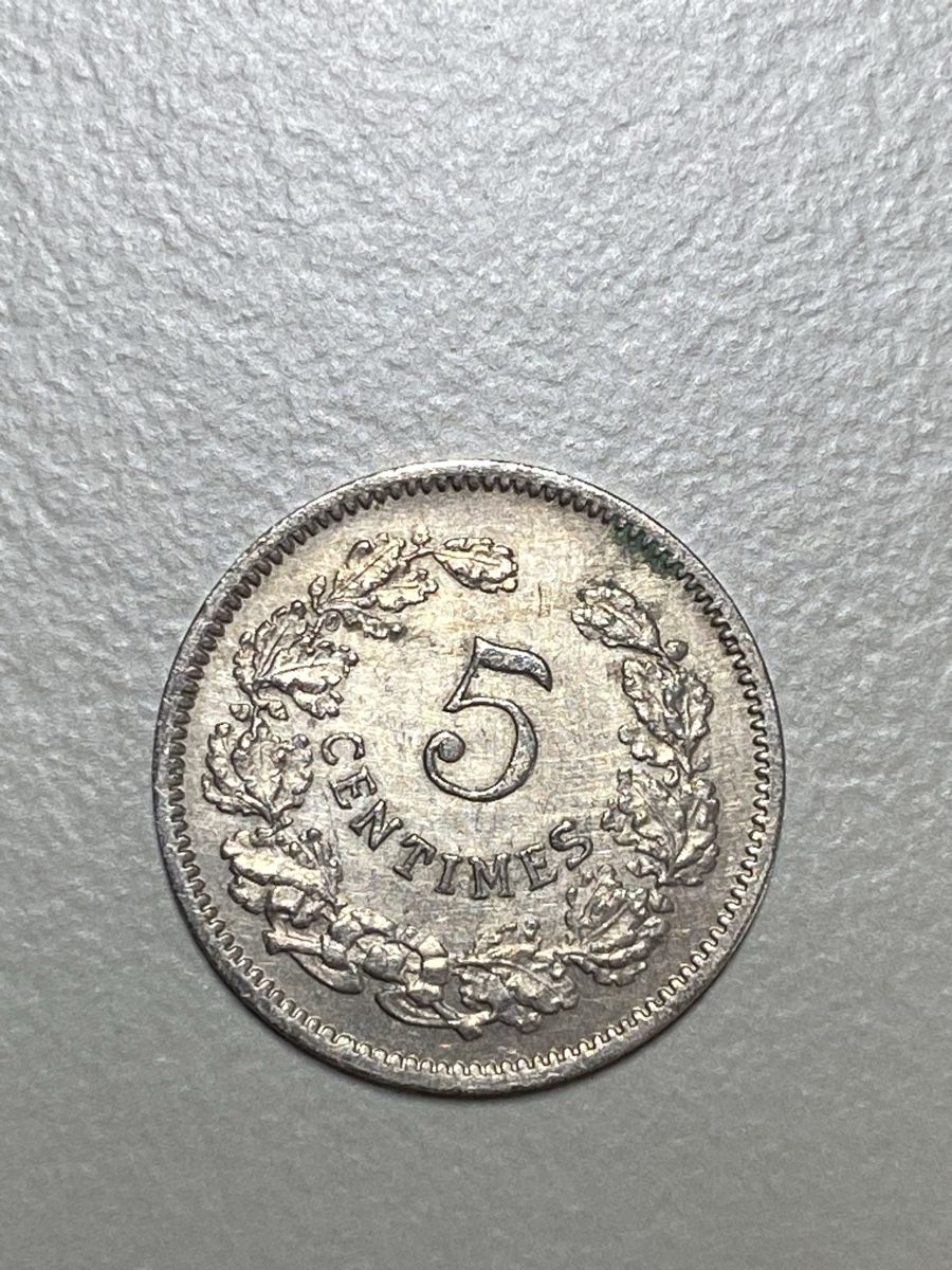 Tutti le monete: Luxembourg - 5 centimes - 1901 – Usato da Payerne venduto da Mike1682