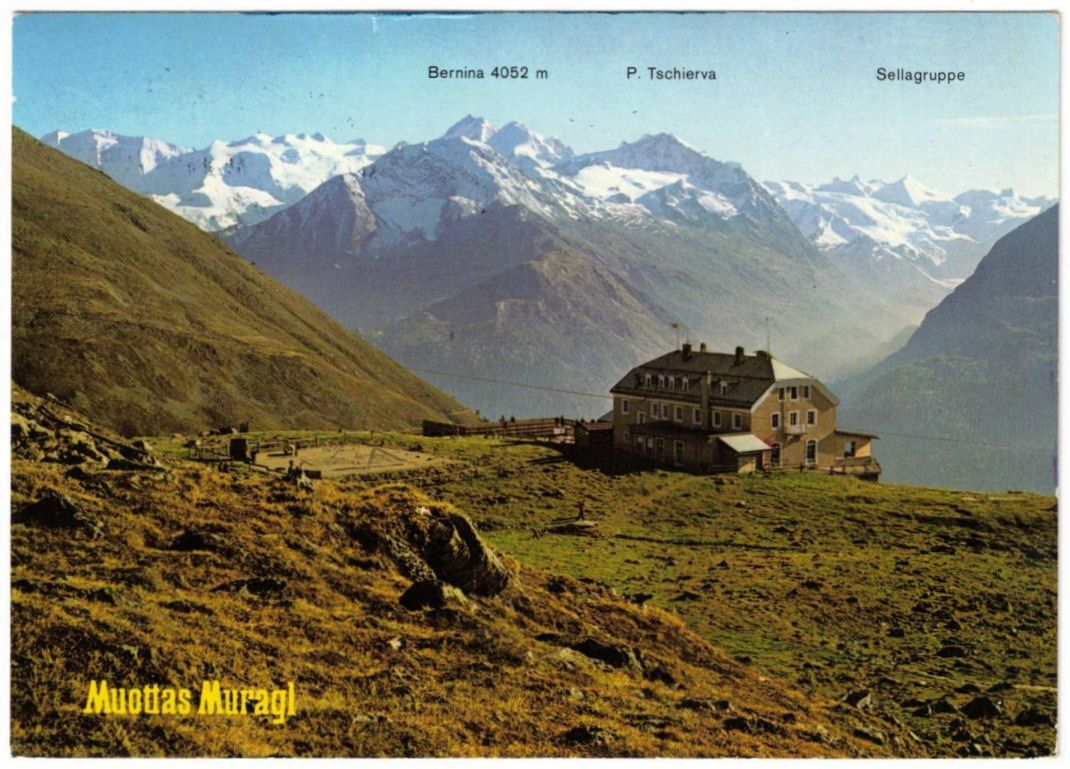 Cartoline postali: St. Moritz - Standseilbahn Muottas Muragl Bergstation – Usato da Binningen venduto da Mountainrider