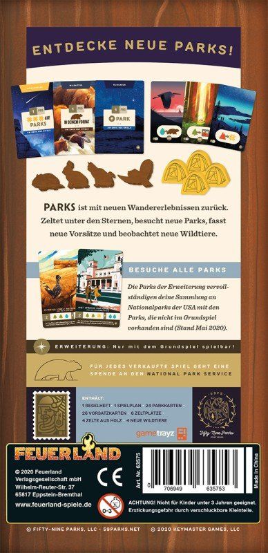Giochi: Erweiterung Parks Sternstunden – Nuovo e nell'imballaggio originale da Uster venduto da Ludit 2