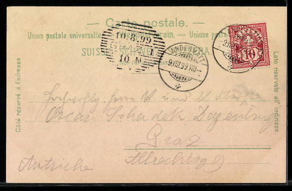 Cartoline postali: Andermatt, Ortsansicht gegen das Urnerlo – Usato da Berlin venduto da bartko-reher 1