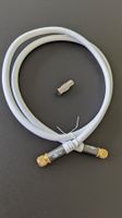 Koaxial Kabel 1m, F-Stecker + Koax male Adapter