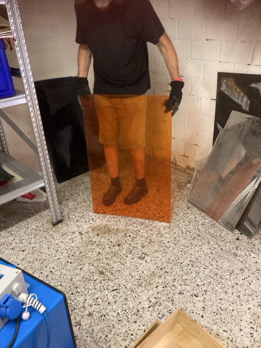 Bicchieri: Glasplatten div. Farben ca. 60x80 18 Ex – Nuovo (secondo la descrizione) da Zürich venduto da Mueschelmau 1