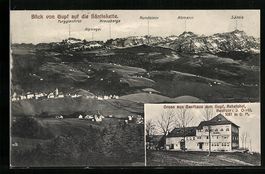 Rehetobel, Gasthaus zum Gupf, Säntisket