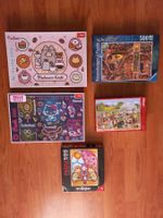 Lässiges Puzzle Set 5x500 Teile