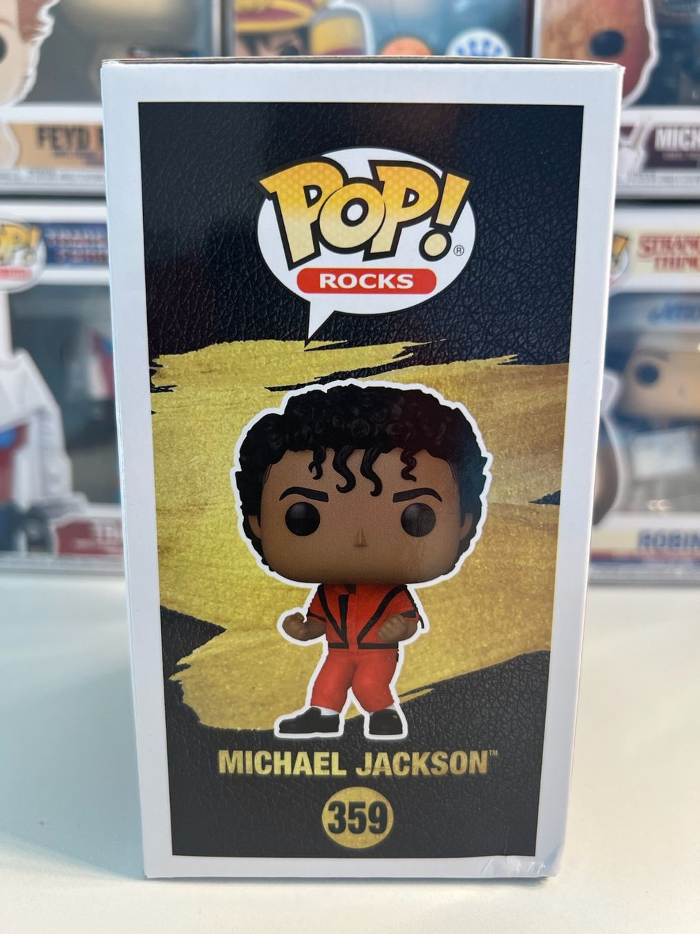 Funko Statuette: Funko POP Rocks Michael Jackson - Michael Jackson (Thriller) – Nuovo e nell'imballaggio originale da Le Mouret venduto da perfectbijou 1
