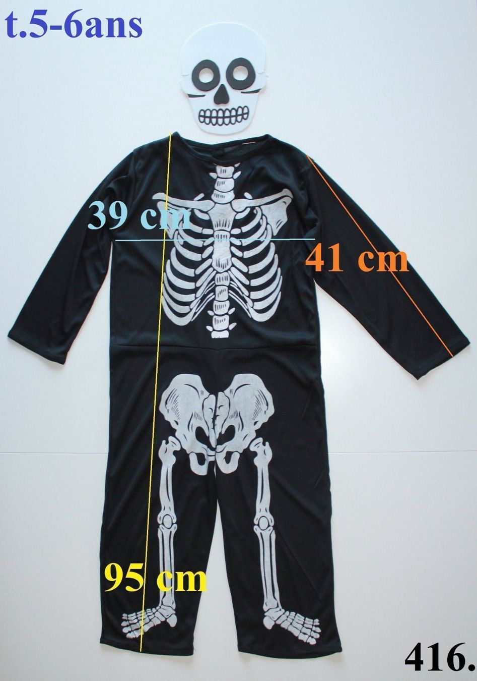 Costumi: Costume squelette / Skelett t. 5 - 6 ans – Usato da Peseux venduto da CoolShoping 1