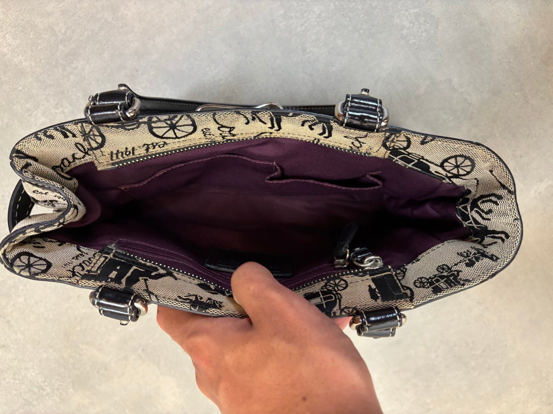 Coach Borse da donna: Coach Hamptons Carriage Print Bag – Usato da Tägerwilen venduto da Akh.Boutique 5