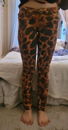 Jean léopard femme taille basse Just Cavalli