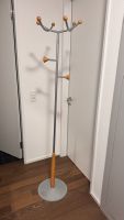 Vintage Garderobenständer Metall & Holz – ca. 180 cm hoch