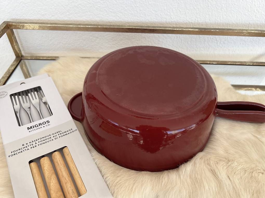 Padelle: Fonduepfanne Caquelon Gusseisen – Usato da Rehetobel venduto da Saentis111 1