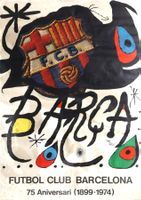 FCB Futbol Club Barcelona - Joan Miro 1974