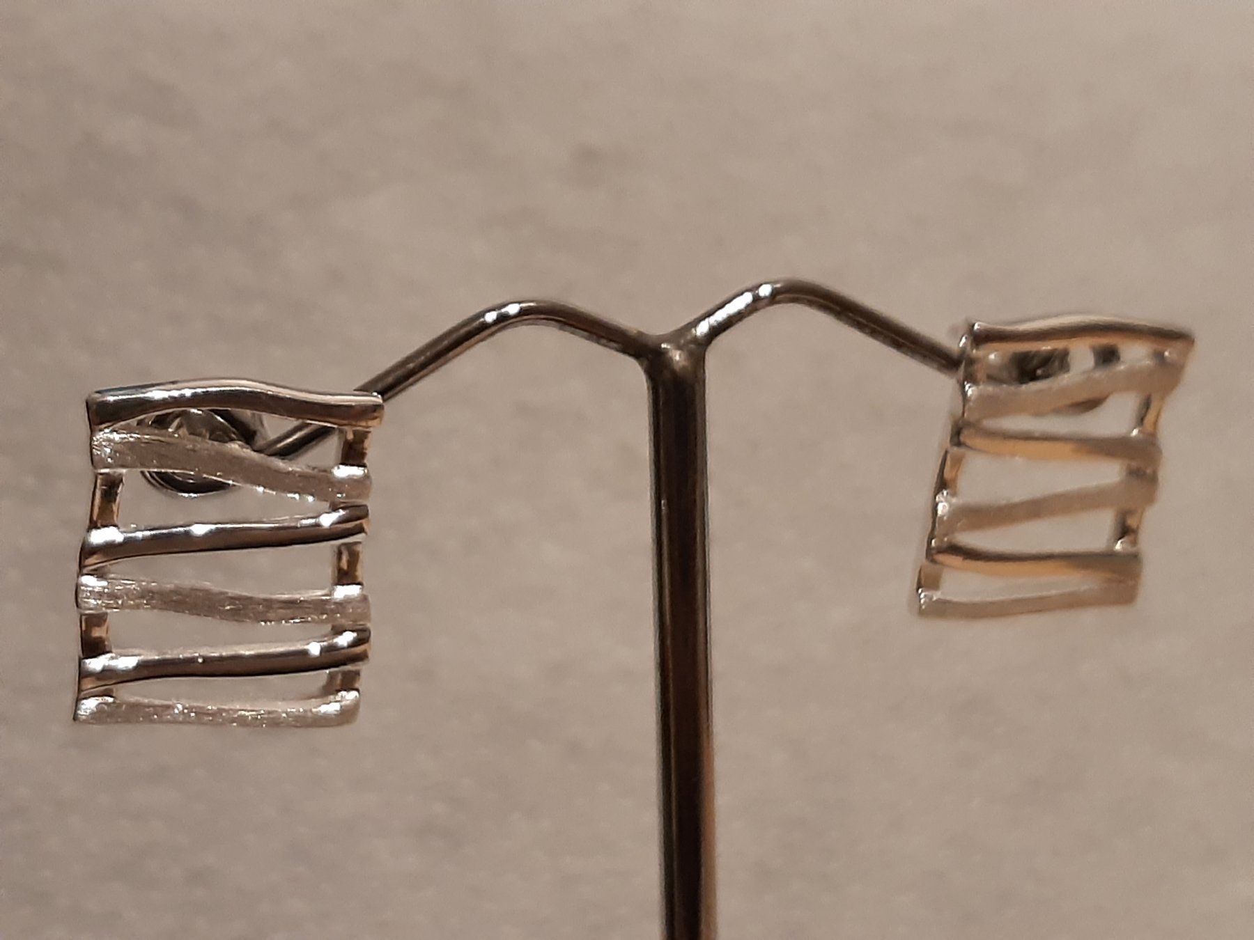 Orecchini pendenti & Orecchini a lobo: Ohrstecker Sterling Silber 925 Square – Nuovo e nell'imballaggio originale da Einsiedeln venduto da My__Way 2