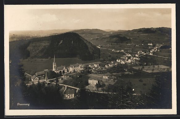 Cartoline postali: Dussnang, Totalansicht mit Bergen aus de – Usato da Berlin venduto da bartko-reher