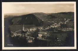 Dussnang, Totalansicht mit Bergen aus de