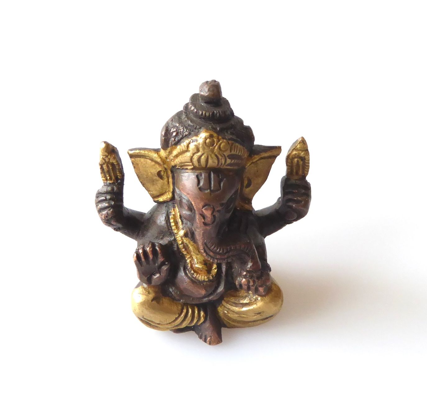 Statuette: Ganesha klein - Messing-Figur – Nuovo e nell'imballaggio originale da Mauren venduto da Yeelen 1