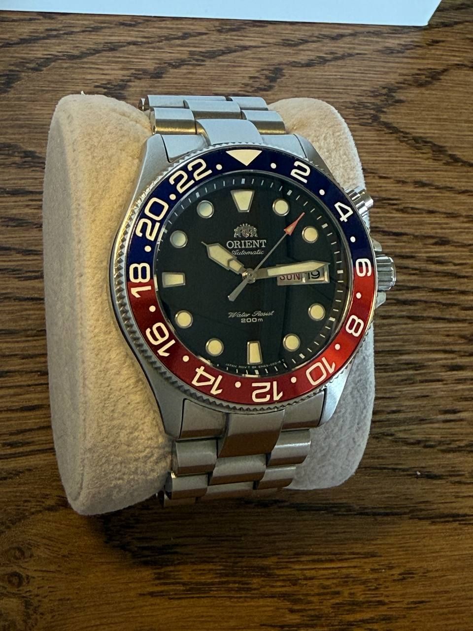 Orient Orologi: Orient Ray Custom Saphirglas, Strapcode Armband, Pepsi GMT – Usato da Boll venduto da YD3067 5