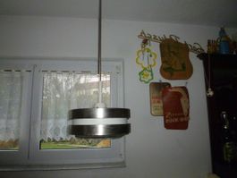 Design Leuchte Sputnik Ära 70er Lampe Pendelleuchter DDR