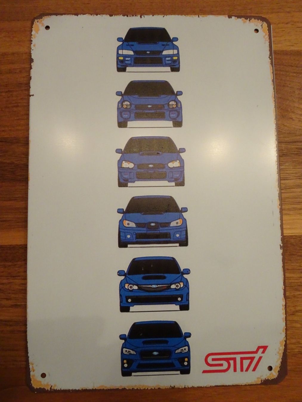 Insegne: Subaru Blechschild Wanddeko 20x30 cm – Usato da Muotathal venduto da Imanu04