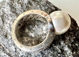Thomas Sabo Silberring 925 mit Perle & Pavé-Zirkonia Gr 52