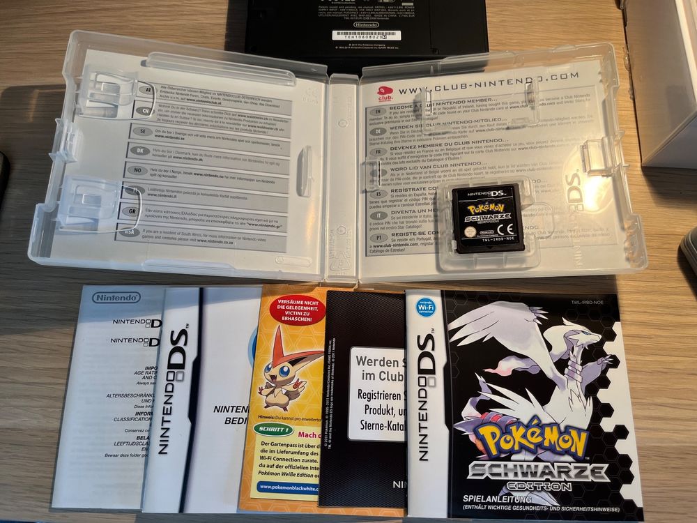 Nintendo DS DSI Pokemon Schwarz Special Edition OVP CIB RARE (Gebraucht ...