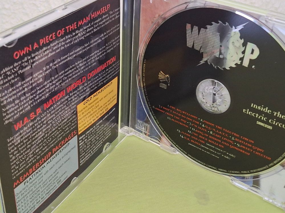 CD W.A.S.P. - Inside The Electric Circus (Gebraucht) in Aarberg für CHF ...