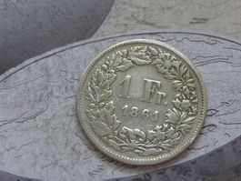 1 Fr. 1861 B - Helvetia assise