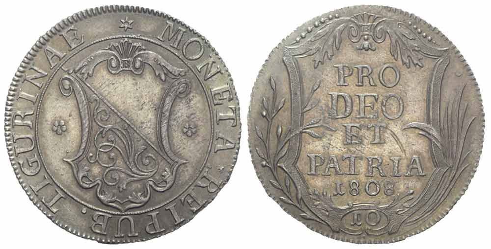 Tutti le monete: Zurich, 10 Schilling 1808 (01) – Usato da Chiasso venduto da Novamarketing