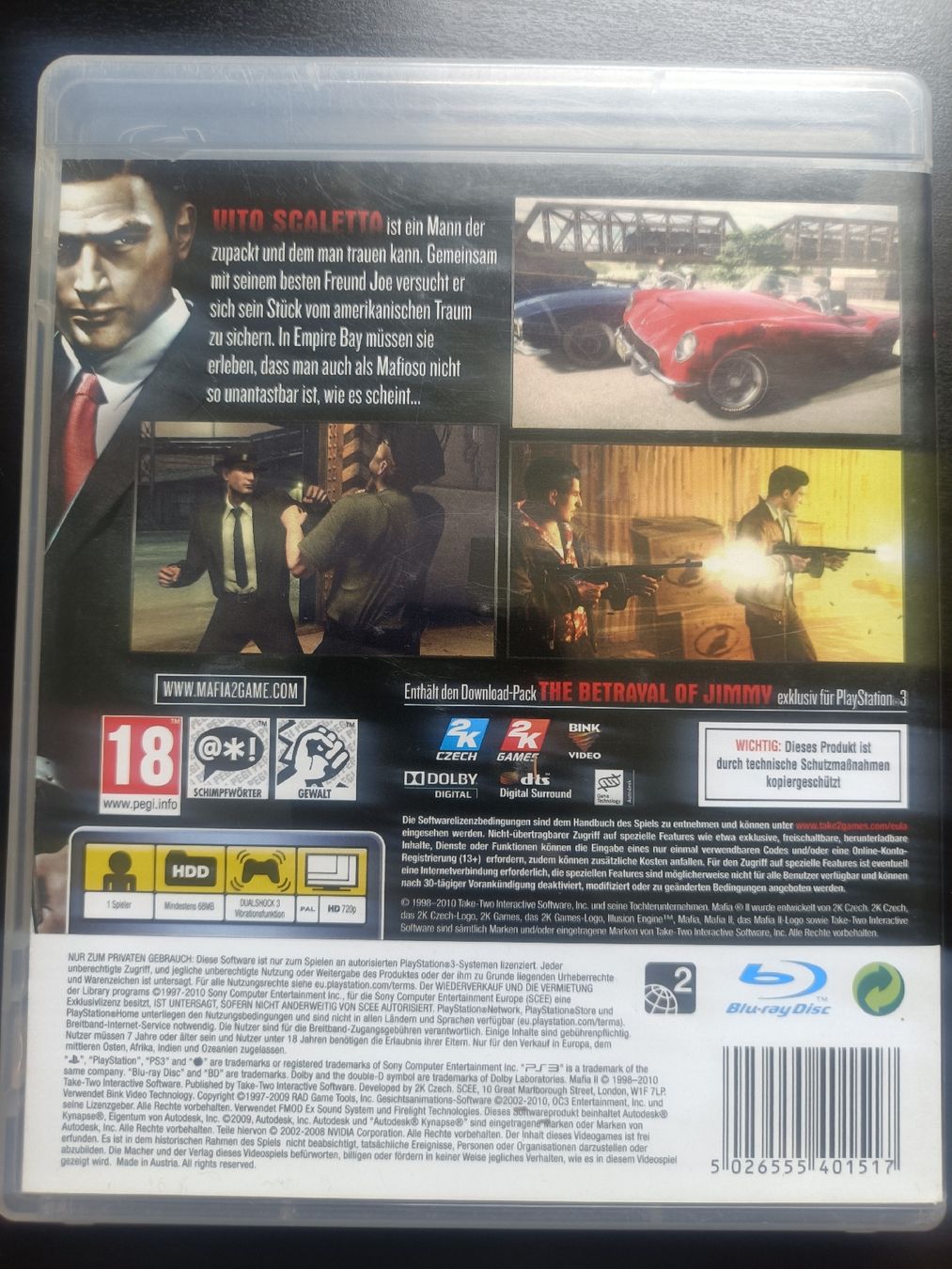 Sony Giochi: Mafia II - PS3 - Top Zustand – Usato da Tägerig venduto da M.Hamo 4