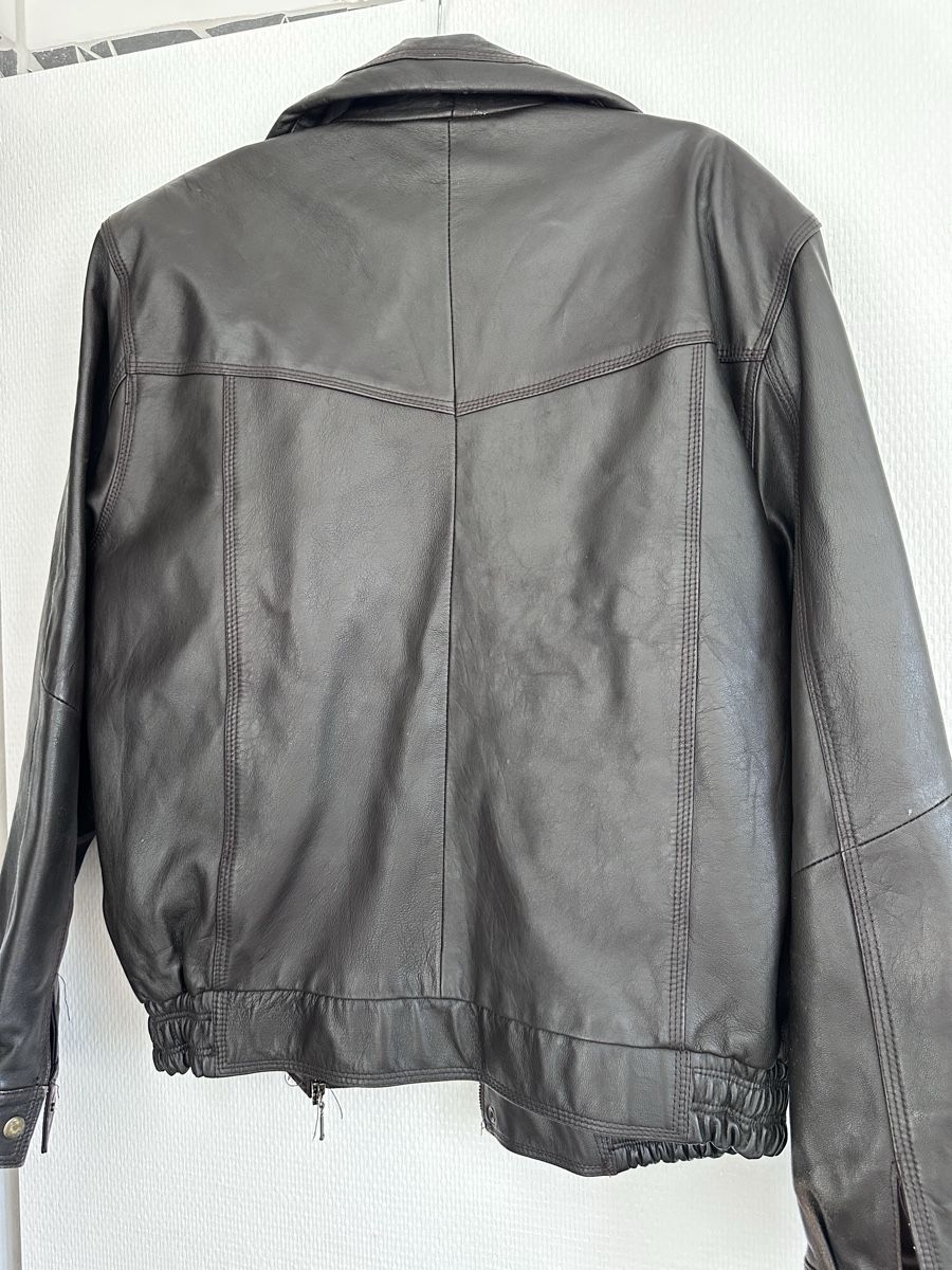 Giacche: Oversized Lederjacke schwarz – Usato da Lenzburg venduto da selabella 4
