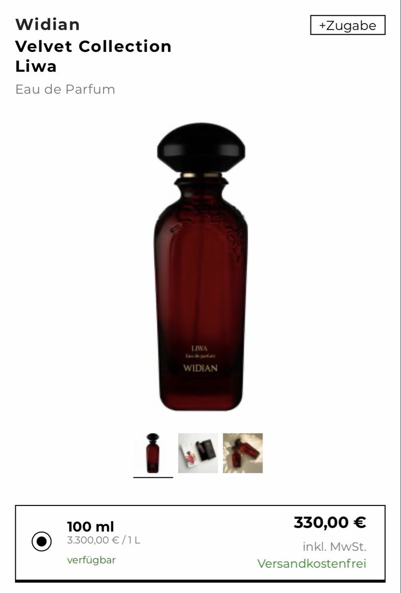 Widian Profumi & Eau de Toilette: Widian Liwa Eau de Parfum (100ml) – Nuovo (secondo la descrizione) da Aesch BL venduto da morris_bsr 3