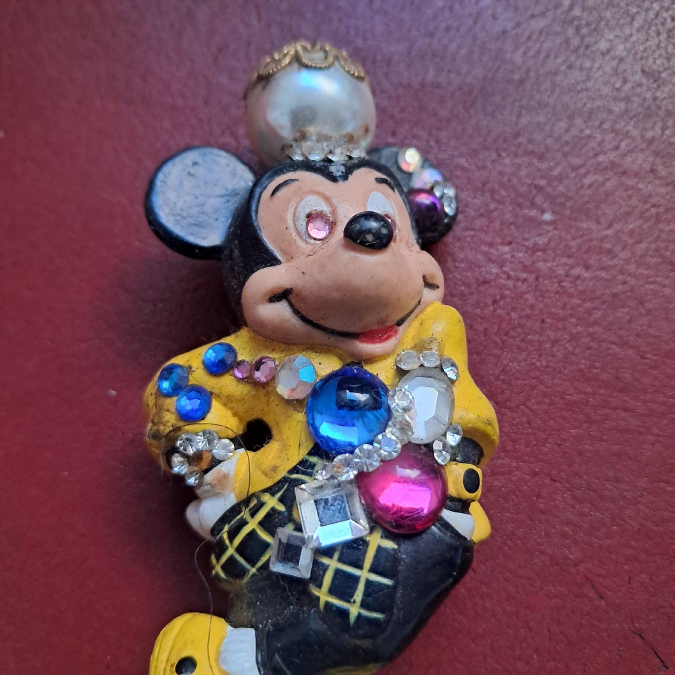 Statuette: Mickey Mouse Figur mit Schmucksteinen und Glocken BuIly – Usato da Dietikon venduto da una_y6wy 1
