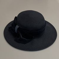 eleganter Haarfilz-Hut schwarz