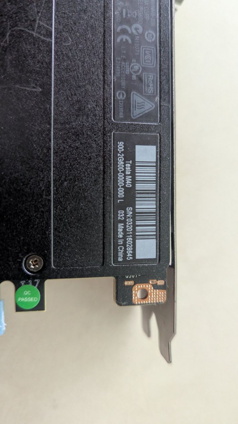 Nvidia Grafikkarten: Nvidia Tesla M40 Grafikkarte – Defekt aus Oberurnen von gih0 2